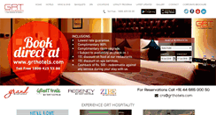 Desktop Screenshot of grthotels.com